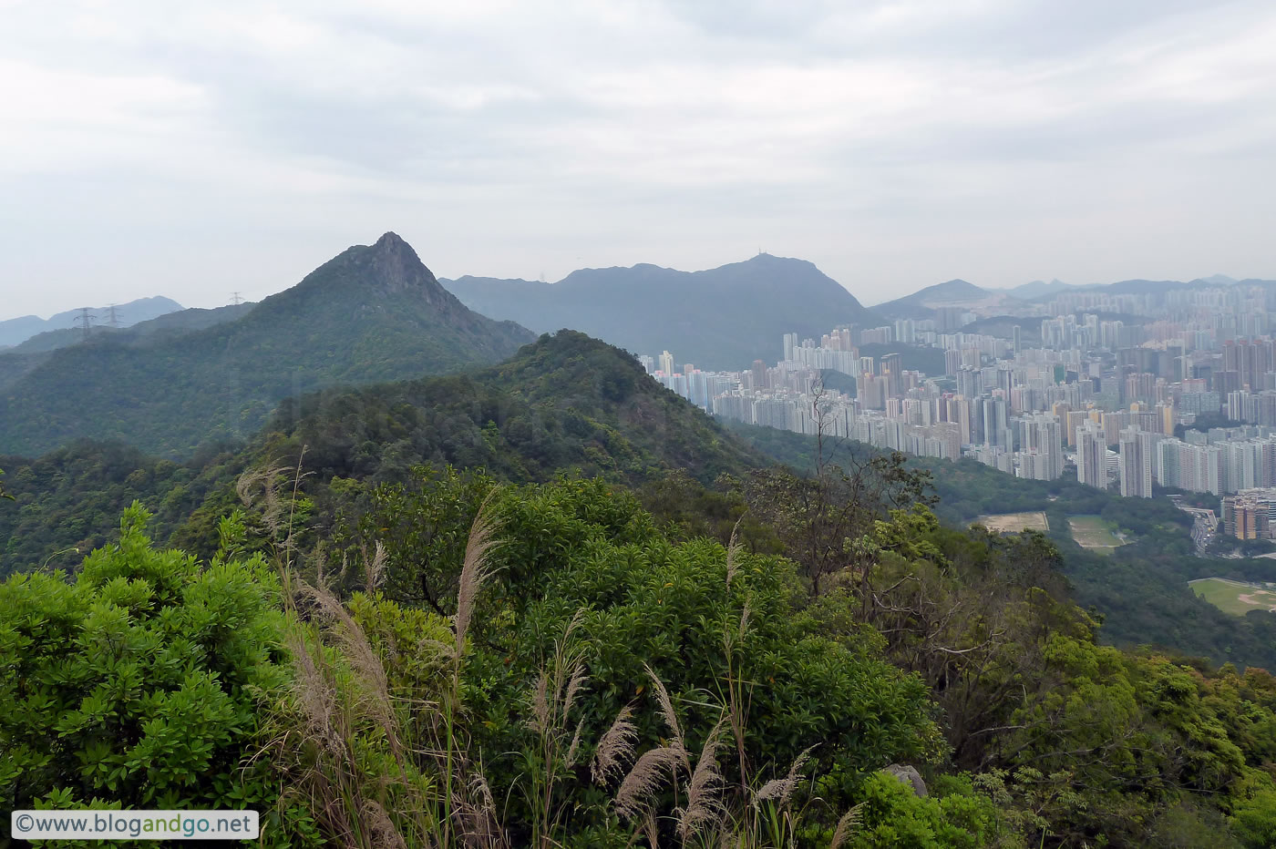 Mountain border with Kowloon